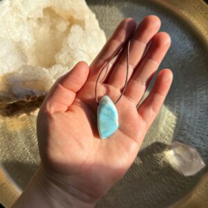 MERKABA Kette mit Larimar · UNIKAT #1
