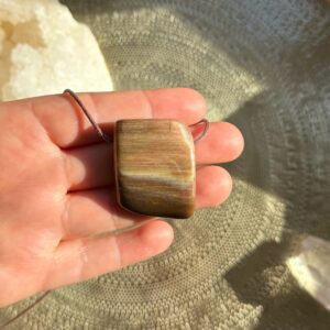 MERKABA Kette mit Versteinertem Holz · UNIKAT#2