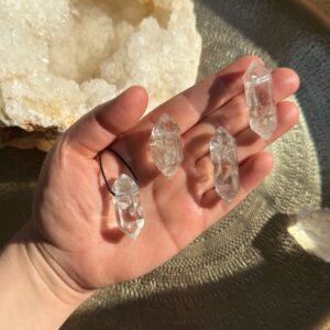 MERKABA Kette mit Bergkristall Doppelender • A+ Qualität