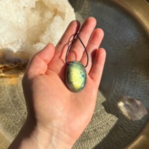 MERKABA Kette mit Labradorit · A+ Qualität · UNIKAT #2