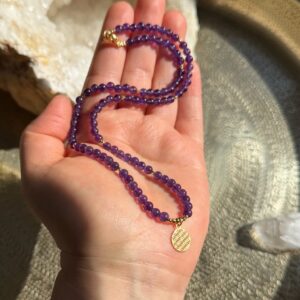 BLUME DES LEBENS · Amethyst · 925er Silber vergoldet