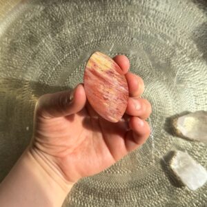 MERKABA Kette mit geschliffenem Versteinertem Holz · UNIKAT#3