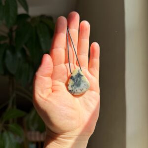 MERKABA Kette mit Pyknit (Topas aus dem Erzgebirge) · UNIKAT#4