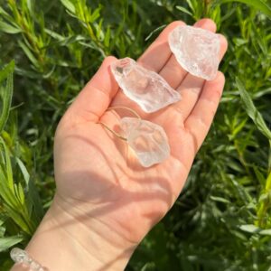 MERKABA Kette mit Bergkristall Rohstein • naturbelassen
