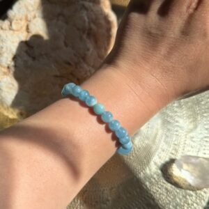 Aquamarin Armband • A-Qualität • 7-8mm