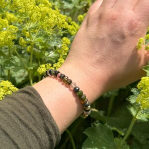 SEELENSCHATZ Armband Bunter Turmalin A+ Qualität • vergoldet • UNIKAT