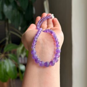 Kette Amethyst (matt) • 925er Silber