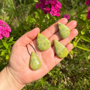 MERKABA Kette mit Lizardit (norwegischem Serpentin)