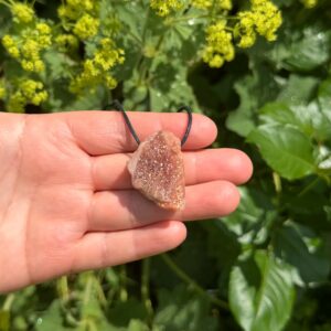 MERKABA Kette mit Sonnenstein Rohstein • UNIKAT #4