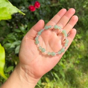 SOMMERWIND Armband Aventurin & Bergkristall