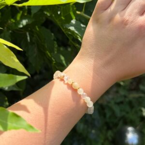 LICHTVERTRAUEN Armband Rutilquarz & Bergkristall • vergoldet