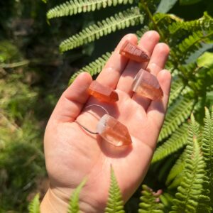 MERKABA Kette mit Red Healer Naturspitze • dunkel