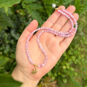 ENGELSFLÜGEL Kunzit • 925er Silber vergoldet