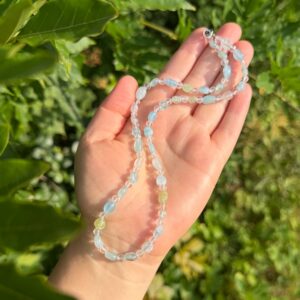 WELLEN DER RUHE Aquamarin • Bergkristall • 925er Silber