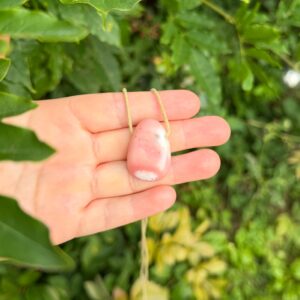 MERKABA Kette mit Rosa Andenopal • UNIKAT#2
