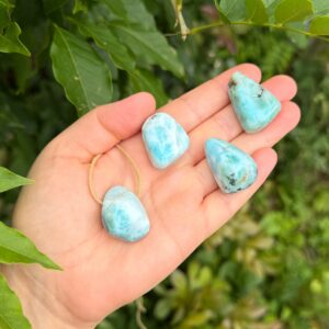 MERKABA Kette mit großem Larimar • A-Qualität