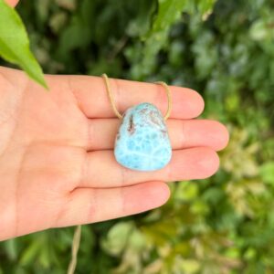 MERKABA Kette mit großem Larimar • UNIKAT#7