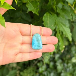 MERKABA Kette mit großem Larimar • UNIKAT#6