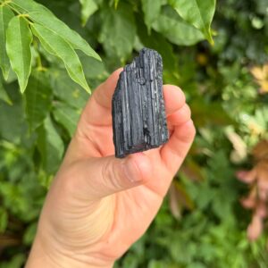 Schwarzer Turmalin • Großer Naturkristall