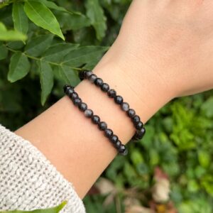 VERWANDLUNG Armband Silberobsidian