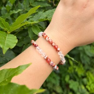 URVERTRAUEN Armband Augenachat & Bergkristall